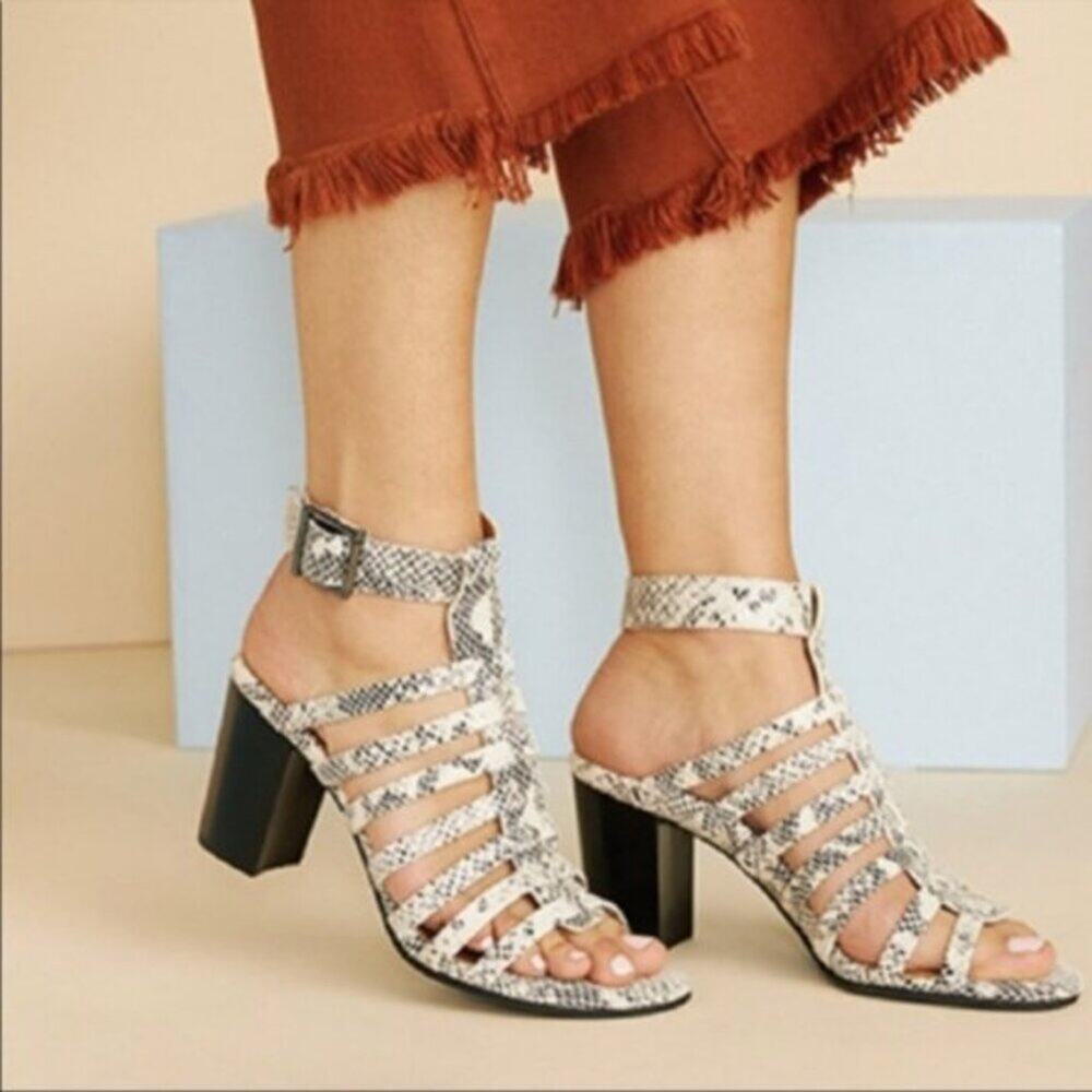 Vionic‎ Sami Python White Leather Gladiator Strap… - image 2